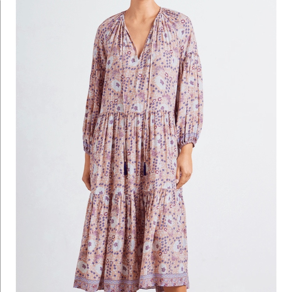 Natalie Martin Long Sleeve Maxi Dress